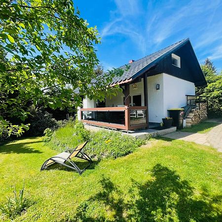 Wellness Bungalow Auszeit Mit Aussensauna, Hunde Willkommen Suhl Extérieur photo