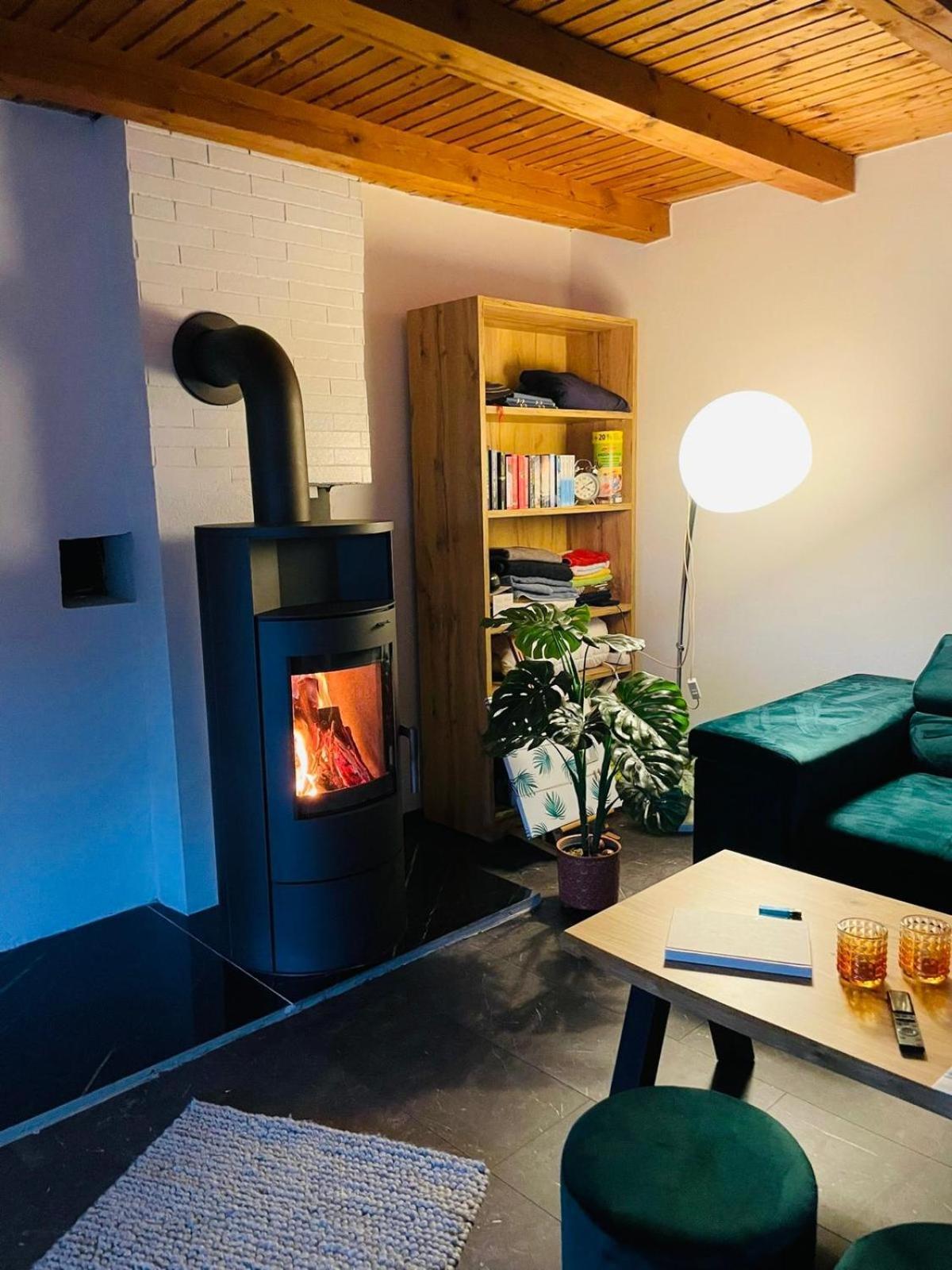 Wellness Bungalow Auszeit Mit Aussensauna, Hunde Willkommen Suhl Extérieur photo